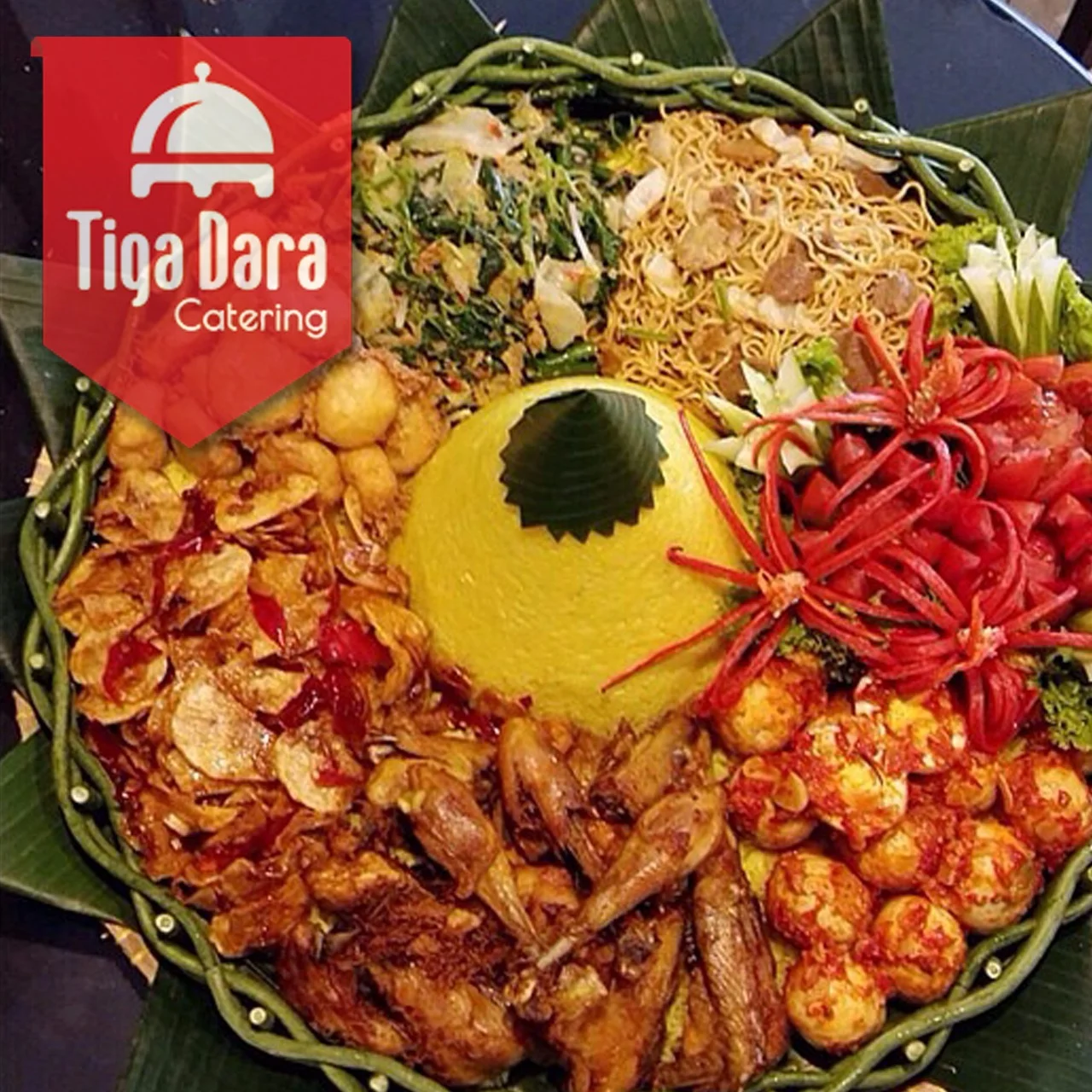 tiga_dara_Nasi Tumpeng_Paket Nasi Tumpeng 20 Porsi